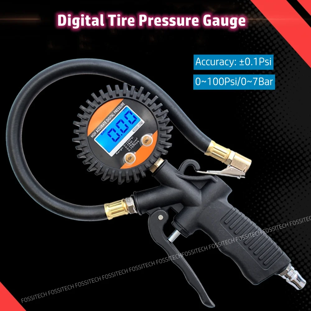 

Economical 0~100Psi Digital Inflation Deflation Tire Pressure Gauge Car Truck Vehicle Tyre Pressure Monitoring Inflation Gun