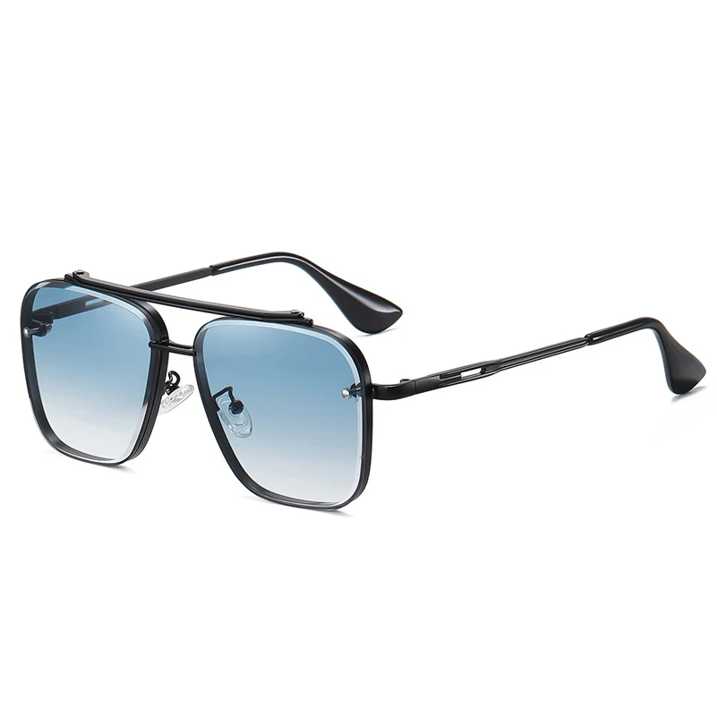 

Gradient Colorful Two-Tone Large Frame Sunglasses Fashionable Metal Eyewear Stylish Optics for Trendy Look New Collection