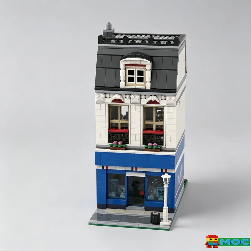 

1186PCS MOC City Street View Model Custom DIY Assembly Educational Toy Popular Gift For funs Home Decoration Collection Display
