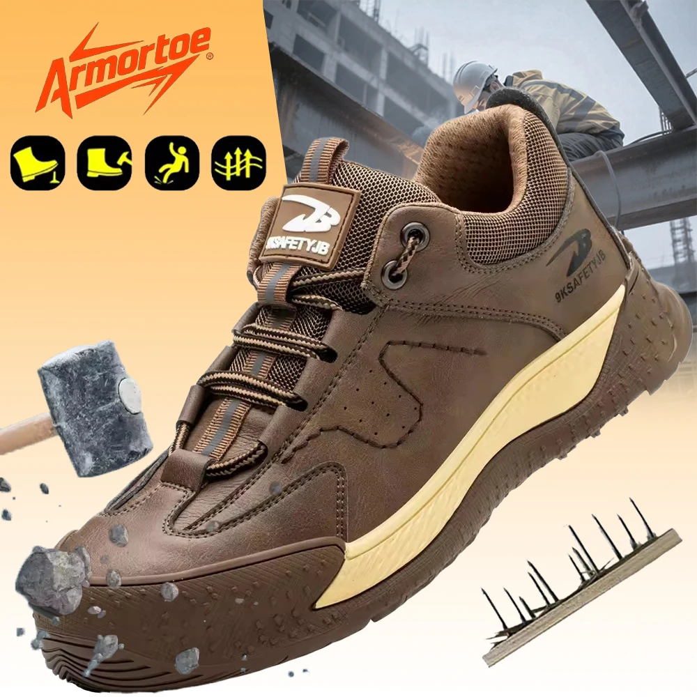 

ArmorToe Four Seasons Models Insulated 6KV Safety Shoes Anti-smash Work Shoes Non-slip Fashion Electrician Shoes #Armor2797