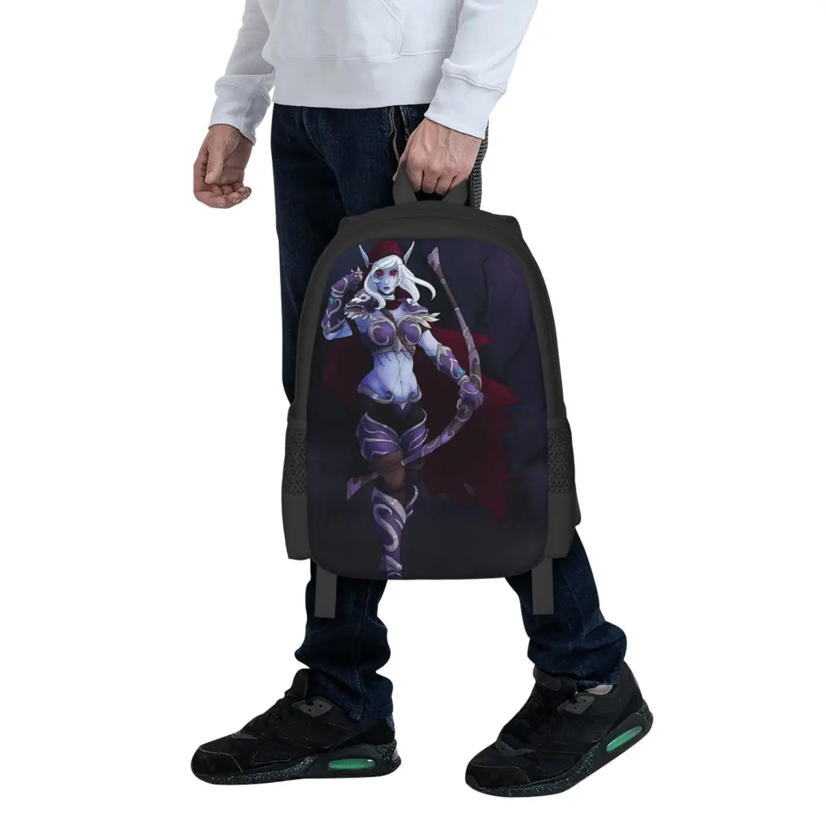 the-banshee-queen-mochila-escolar-para-estudantes-sylvanas-windrunner-mochila-escolar-para-caminhadas-viagens-mochila-fashion-bolsas-de-ombro