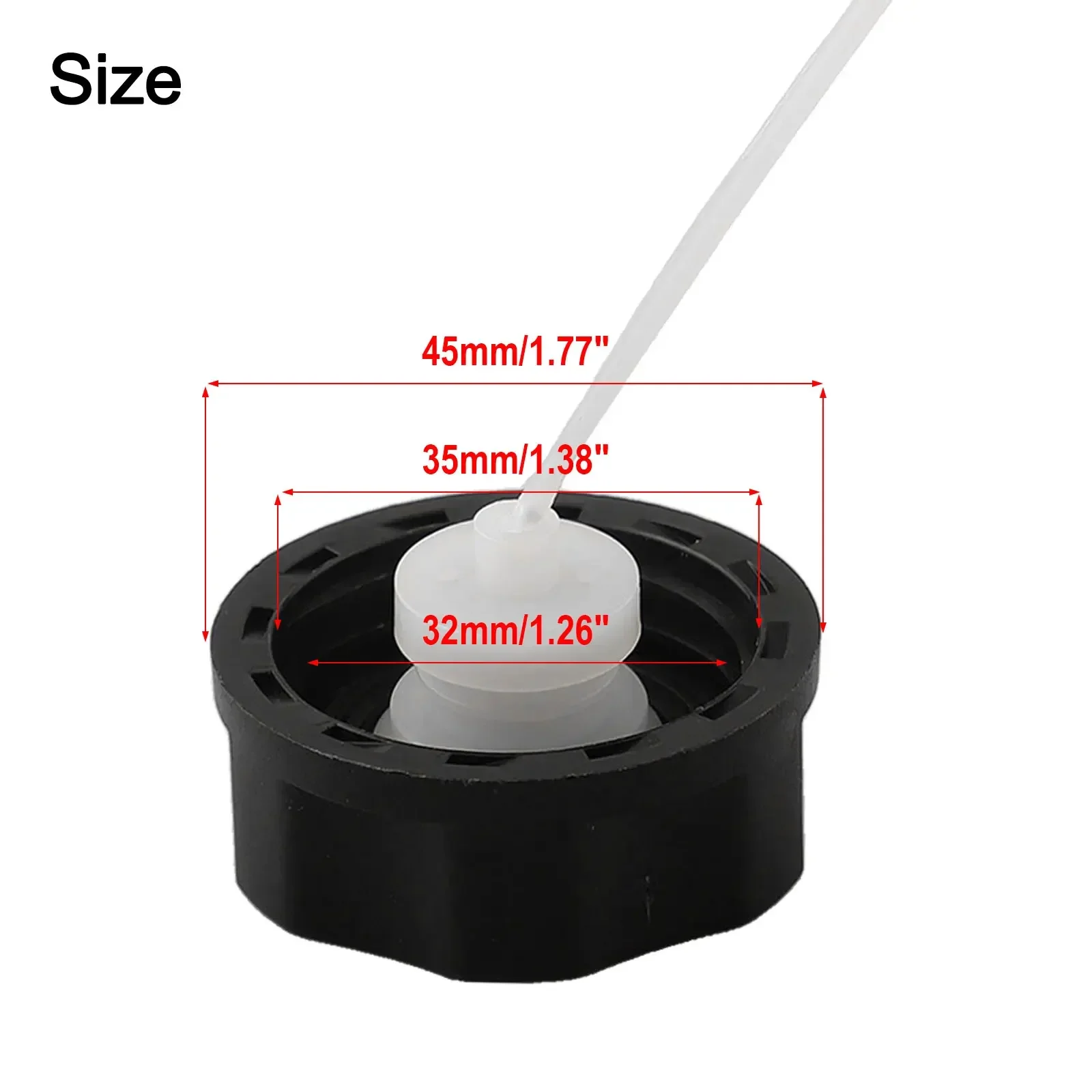 43cc 49cc Trimmer 52cc Black Brush Chainsaw Cutter Garden Petrol Scooter New Fuel Tank Cap Tool Hedge Multitool