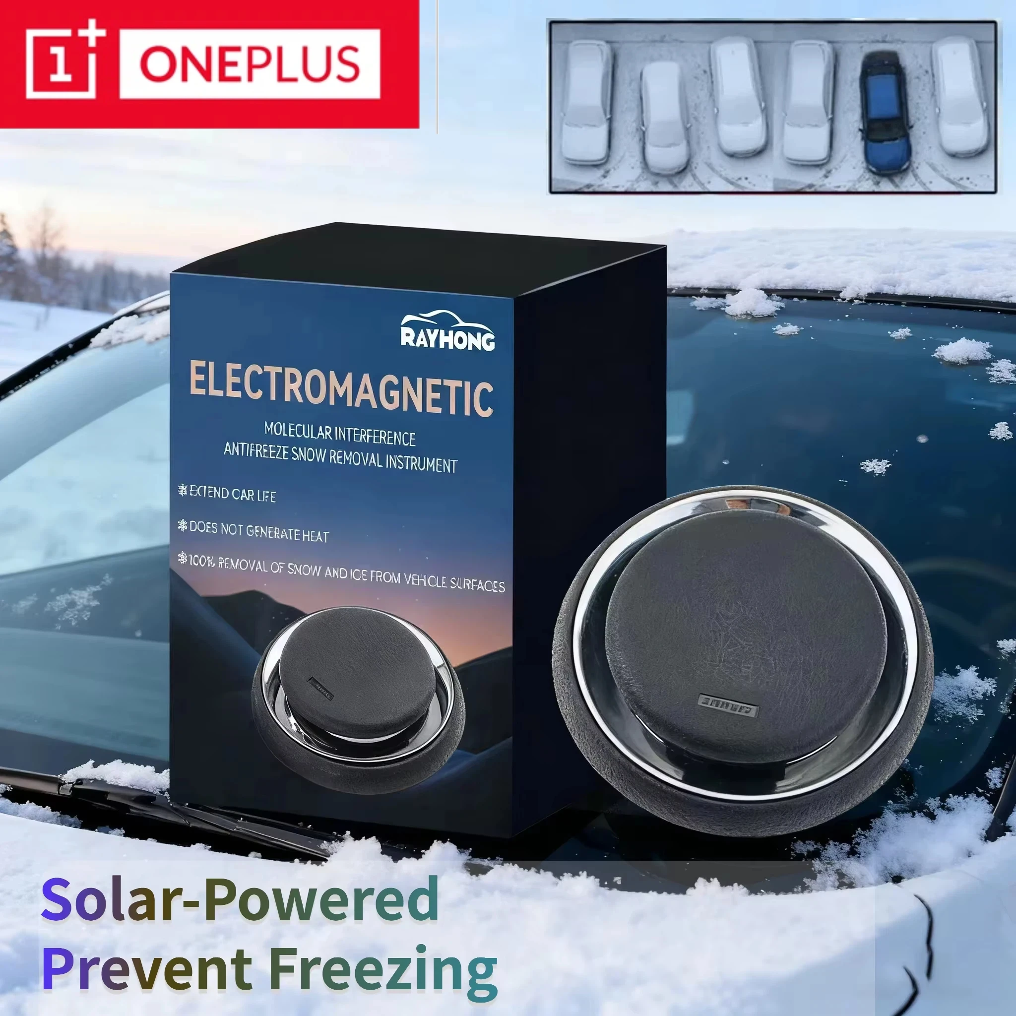 

Oneplus Solar Powered Car Ice Remover Melting Snow Prevent Freezing Winter Efficient Deicing Tool Windshield Snow Removal Device