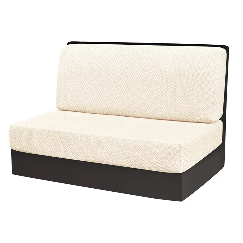 2 stks/set Polar Fleece RV Dinette Kussens Covers Stretch Couch Cover Booth Stoelhoezen RV Camper Auto Bench Rugleuning Cover
