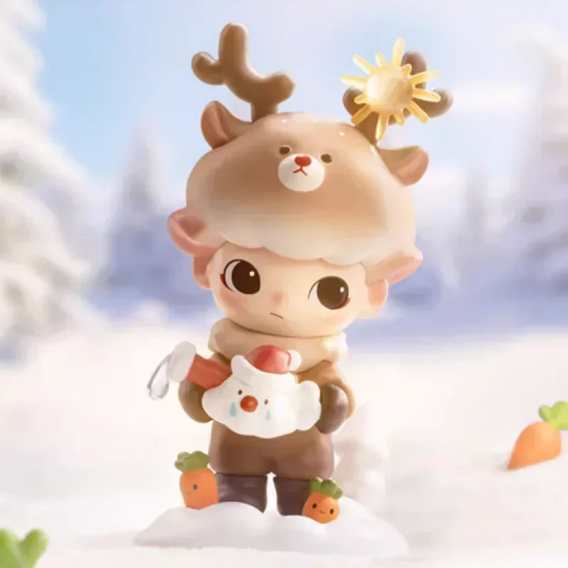 

POP MART Dimoo Anime Action Figure Letters From Snowman Series Decorative Figurine Desktop Model Doll Girls Gift Home Decor