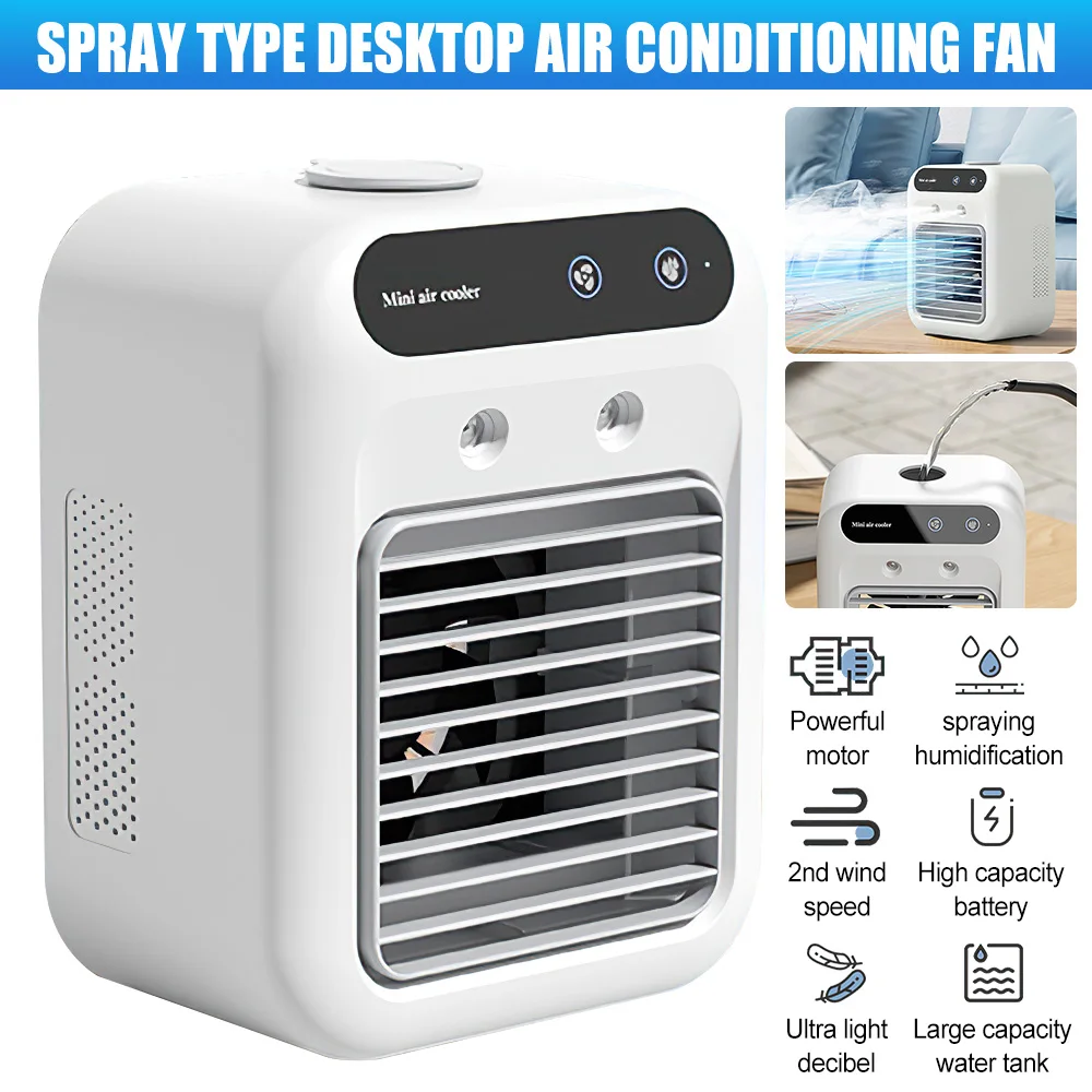 

Портативный автомобильный вентилятор для кондиционирования воздуха, кондиционер, охладитель, увлажнитель, охлаждающий вентилятор, ароматический увлажнитель, летние охлаждающие вентиляторы