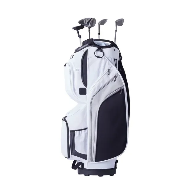 

Cart Bag with 14 Way Organizer Divider Top, 36' 13 Pockets Premium Nylon Cart Bag, Durable Bags with