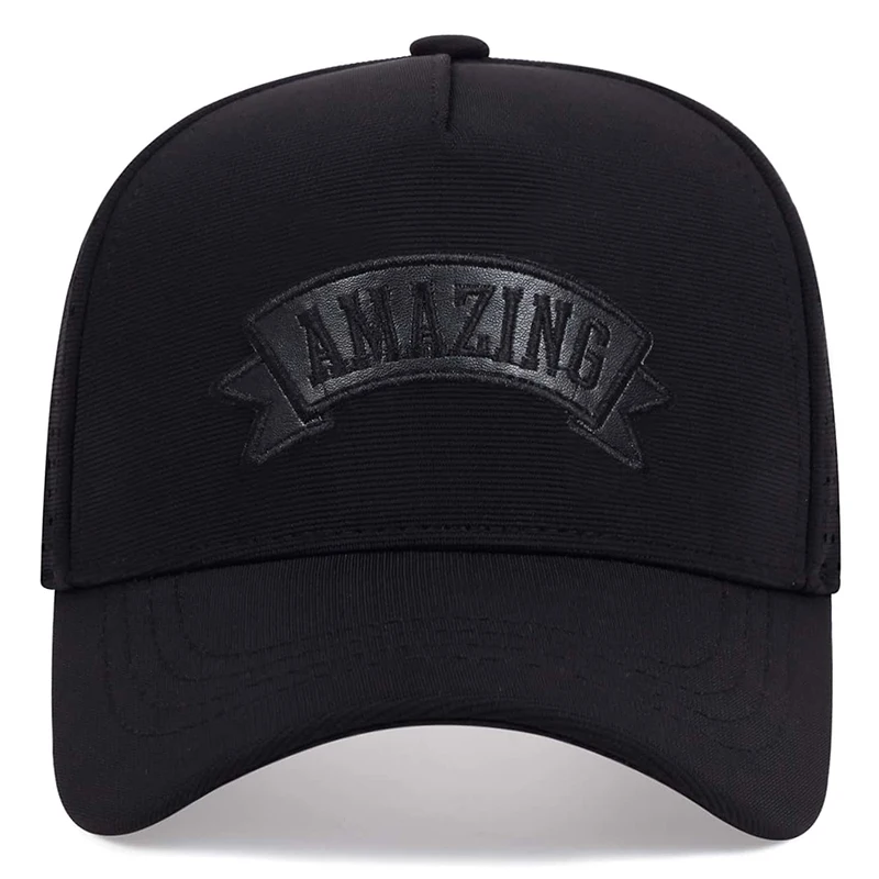 Unisex AMAZING Letter Embroidery Baseball Caps Spring Summer Outdoor Adjustable Casual Hats Sunscreen Hat