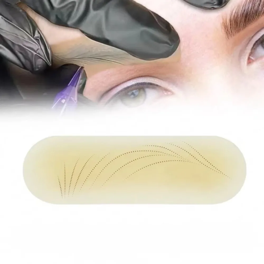 

10PCS Silicone Eyebrow Tattoo Stickers High Quality Eyebrow Practice Tool Permanent Eyebrow Practice Skin Makeup Practice