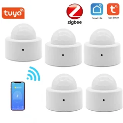 1/10PCS Zigbee 3.0 Tuya Mini Smart Human Motion Movement Body PIR Transducer Infrared Sensor Detector Smart Life Home Security