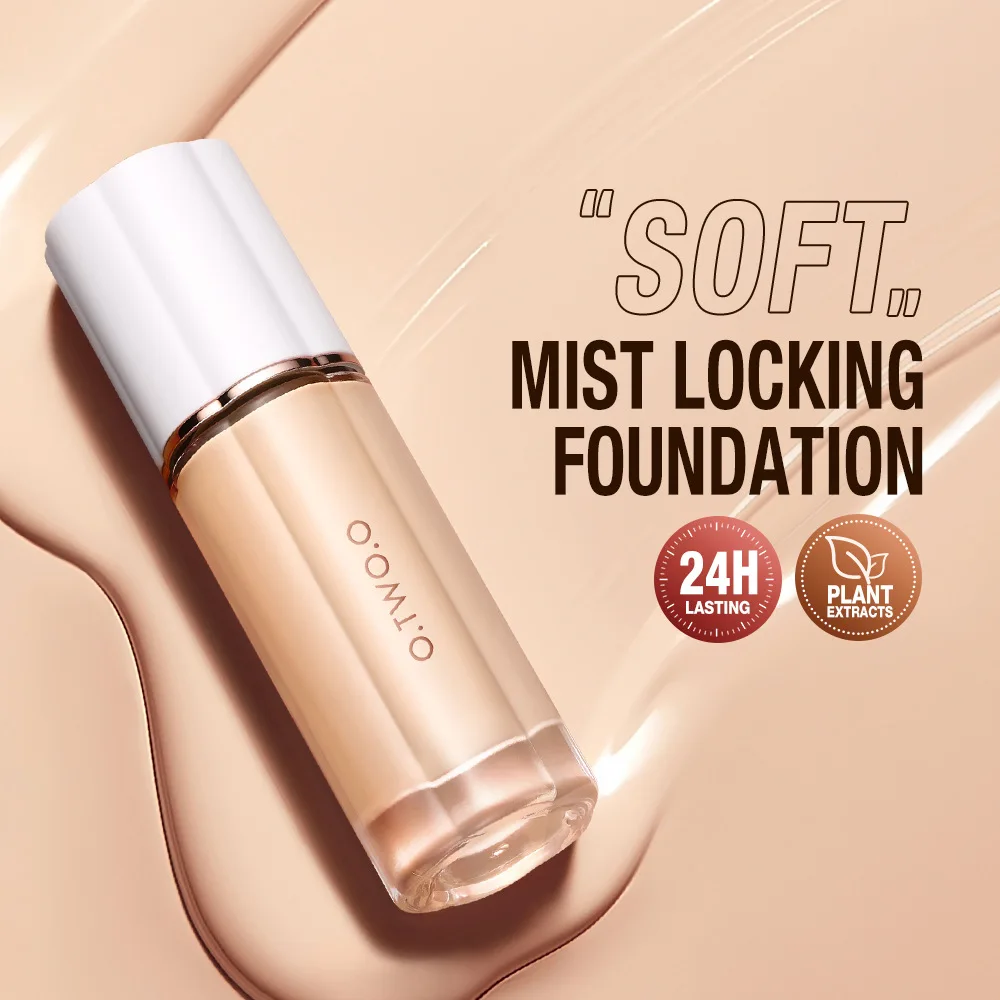 O.TWO.O 30ml Liquid Foundation Oil-control High Coverage Makeup Base Cream SPF30 Waterpoof Concealer Makeup Face Foundation