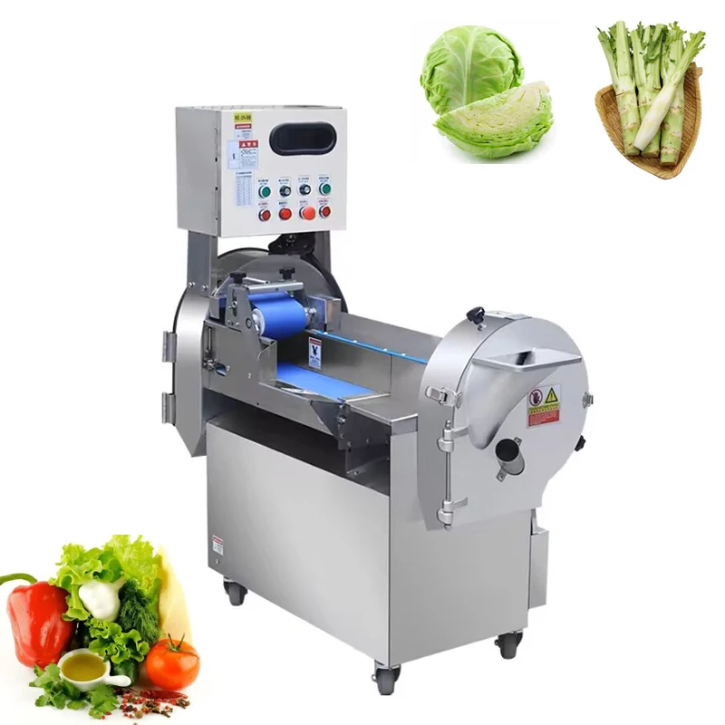 Adjustable Automatic Commercial Mini Table Top Food Cutting Cutter Industrial Vegetable Fruit Slicer Fresh Meat Slice Machine