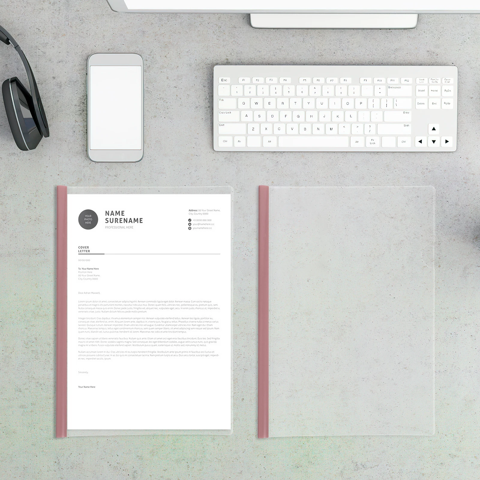 

10Pcs Clear Report Covers with Sliding Bar File Binder for Documents Portfolio Folder Resume Presentation Folder Plastic Paper