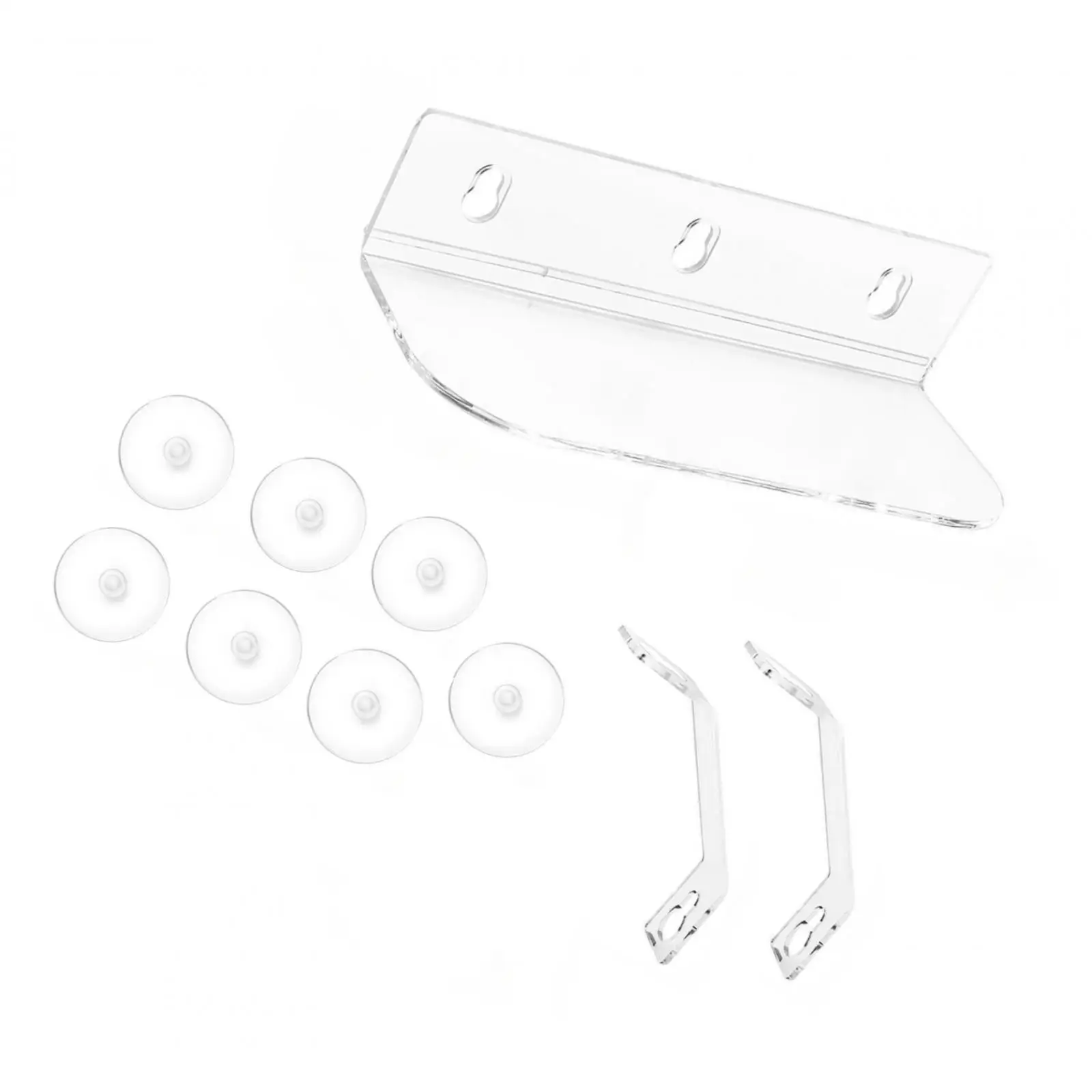 Acrylic Window Plant Shelf Suction Cup Organizer Modern Indoor Outdoor Planter Holder for Living Room