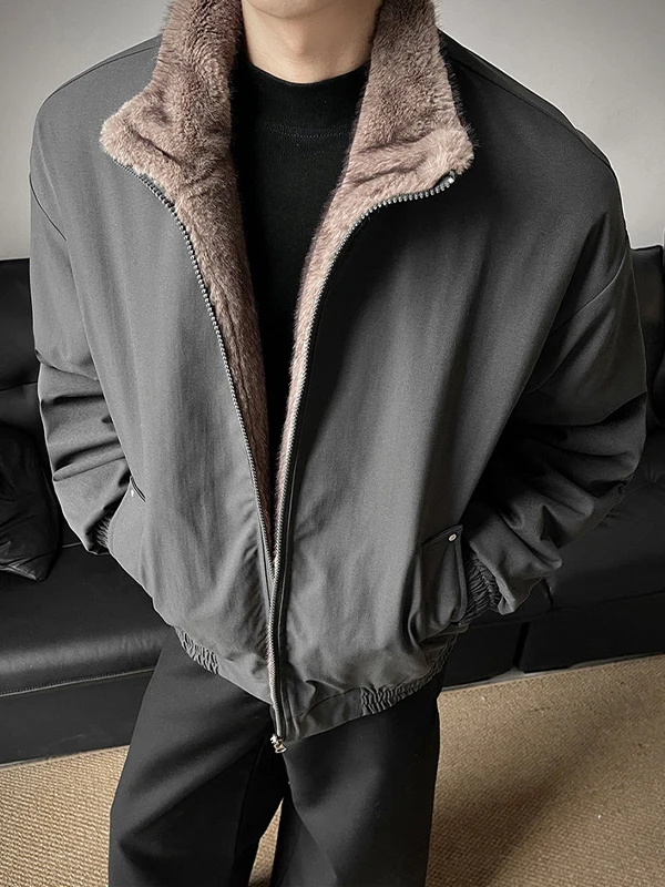 

Американская утепленная зимняя хлопковая куртка для мужчин, двусторонняя, теплая, молодежная, модная, брендовая, Cleanfit, повседневная верхняя одежда