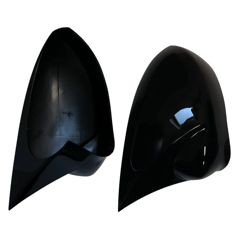 For Fiat Punto 500 2007-2021 Car Rearview Side Mirror Cover Wing Cap Sticker Exterior Door Rear View Case Trim Carbon Fiber Look