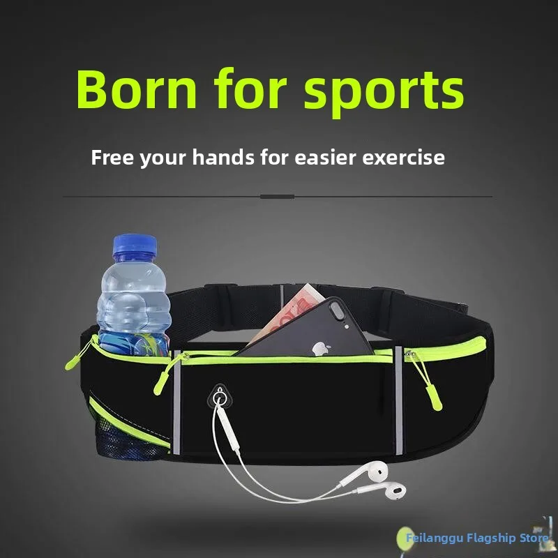 

Invisible Sport Waist Bag Running Outdoor Waterproof Multifunctional New Trend Water Bottle Belt Travel Close Fit Fly Blue Va...