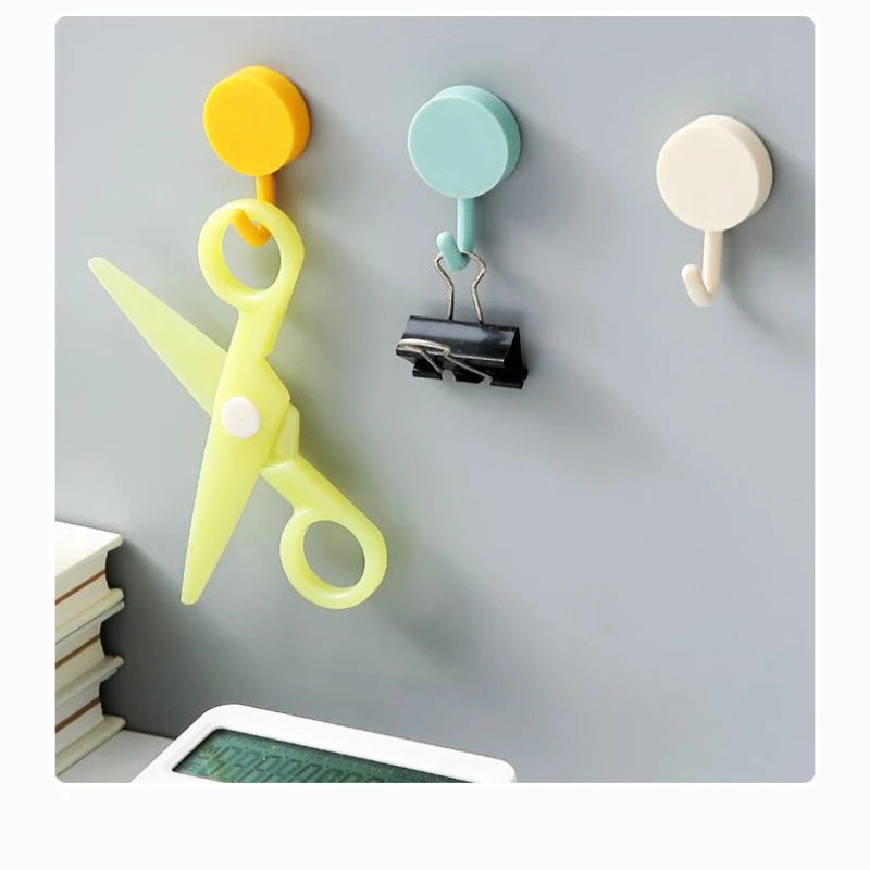 1/5Pcs  Self Adhesive Wall Hook Without Drilling Hanger Hooks Home Storage itchen Towel Hanger Hooks Home Storage Accessories