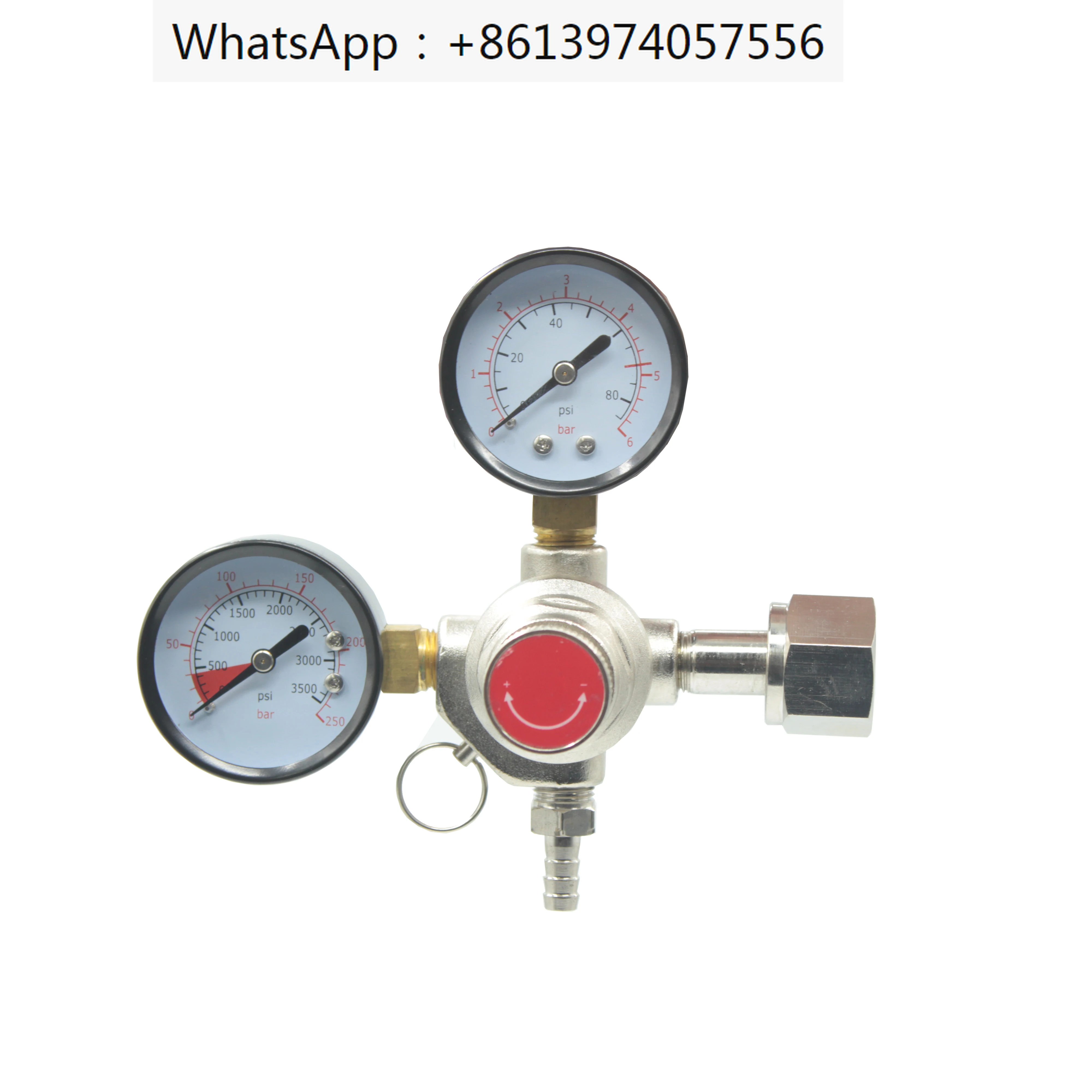 Dual Gauge Regulator with W21.8 thread for CO2 regulator