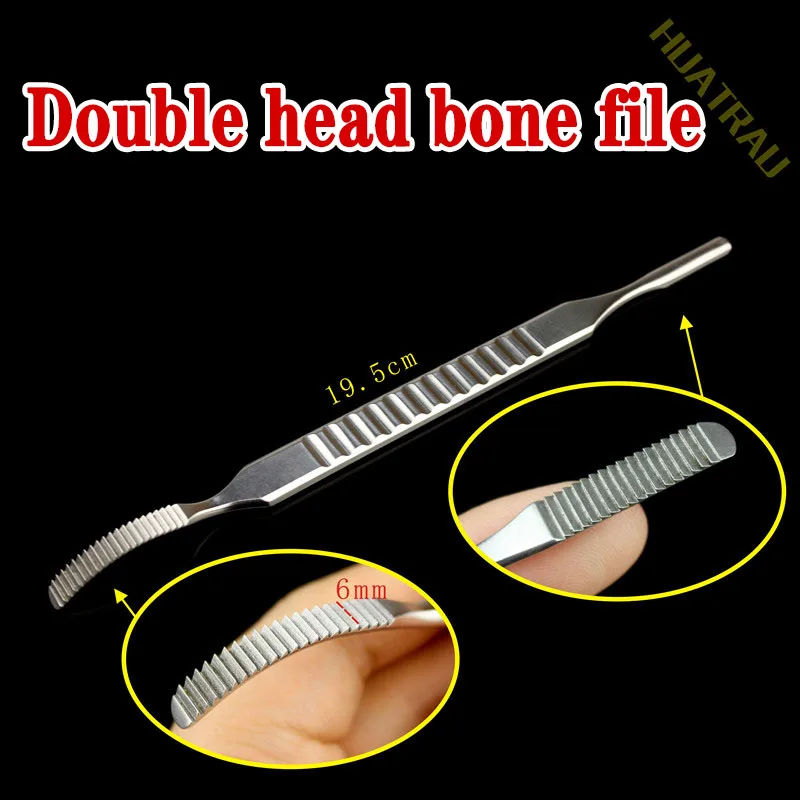 

Double head bone file pulley file animal orthopedic instrument medical veterinary pet knee joint pulley hook deepening device