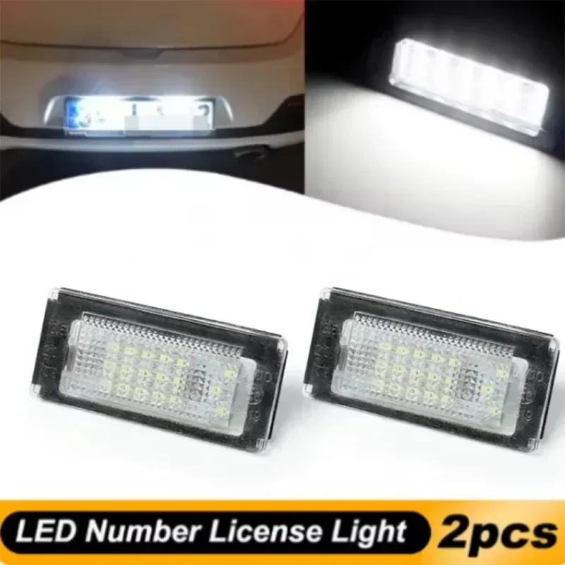 ANGRONG 2 luces LED blancas para matrícula de BMW Mini Cooper S R50 2001-2006 R52 2004-2008 R53 2001-2006 estilo de coche blanco
