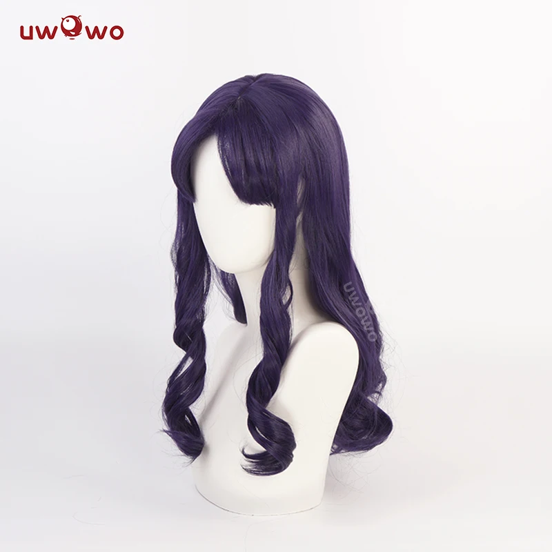 UWOWO Katsuragii Misatoo Cosplay Wig 55cm Long Hair Purple Wig Heat Resistant