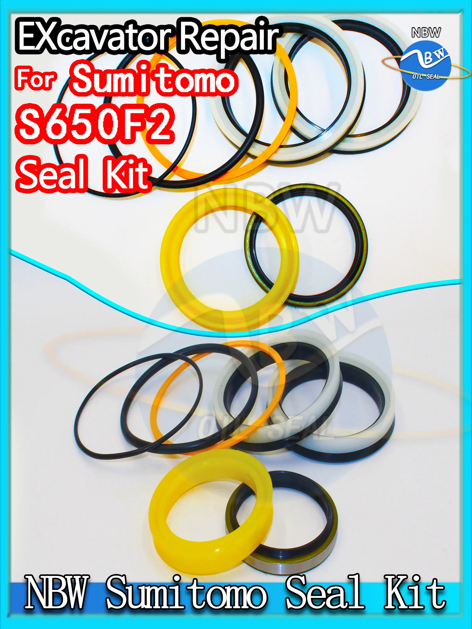 

For Sumitomo S650F2 Excavator Oil Seal Kit High Quality Repair Joystick Engine O-ring Cylinder BOOM ARM Bucket Hydraulic Pump