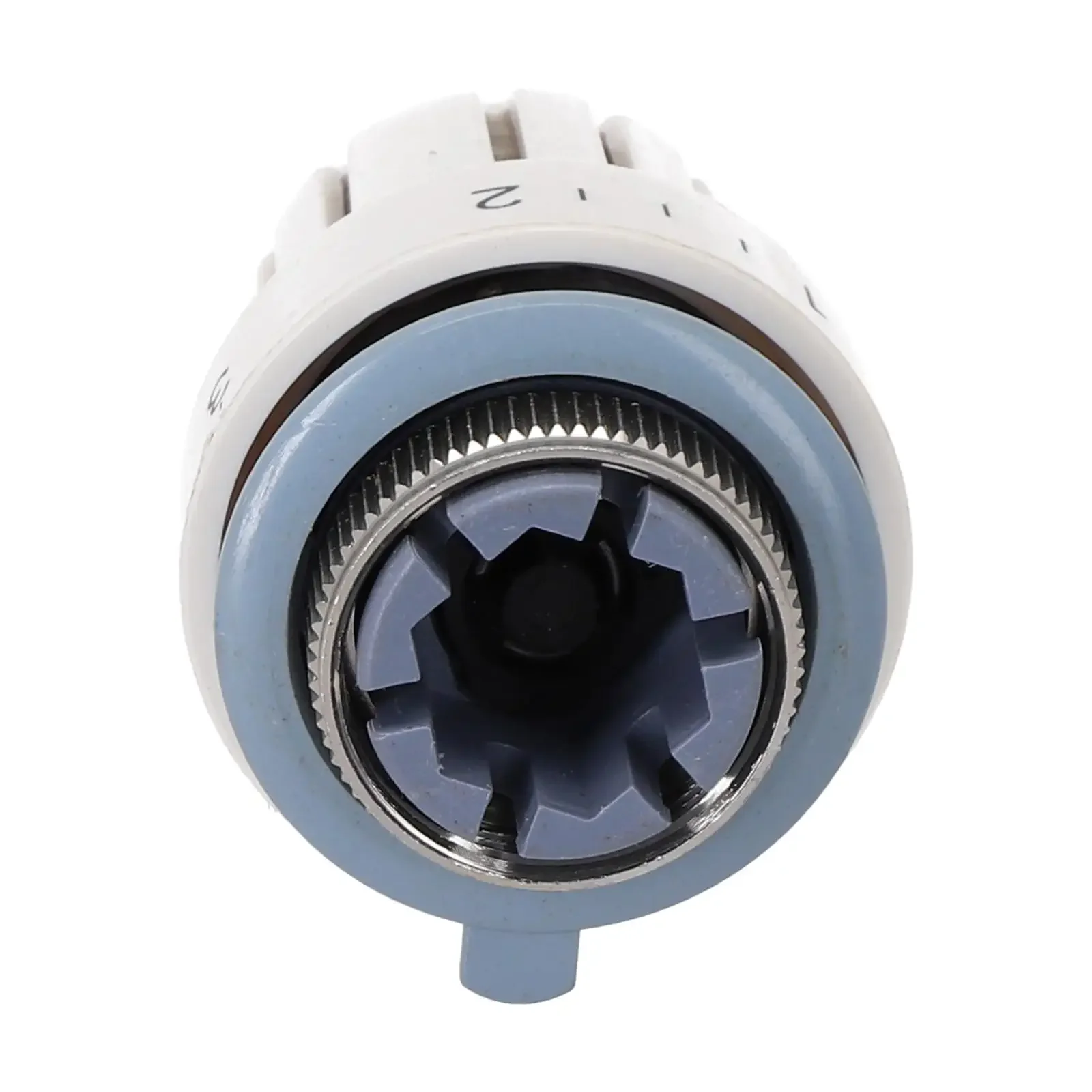 Radiator Valve Head Heater 8.7cmX3.4cm Adjustment Alloy M30x1.5 Threaded Plastic TRV Thermostatic White Brand New