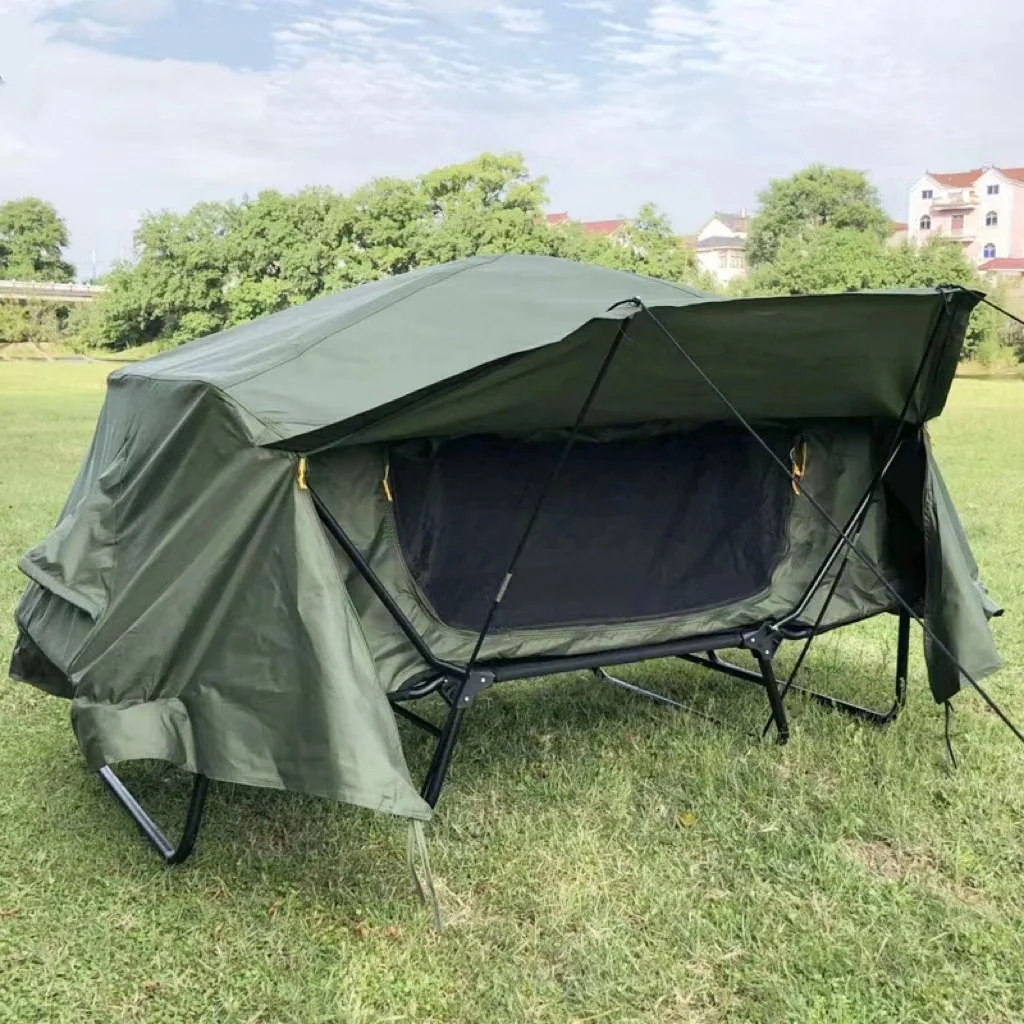 Imagem -04 - Portátil Dobrável Dormir Tenda para Camping ao ar Livre Off-ground Impermeável Pesca 12 Pessoa Venda Quente