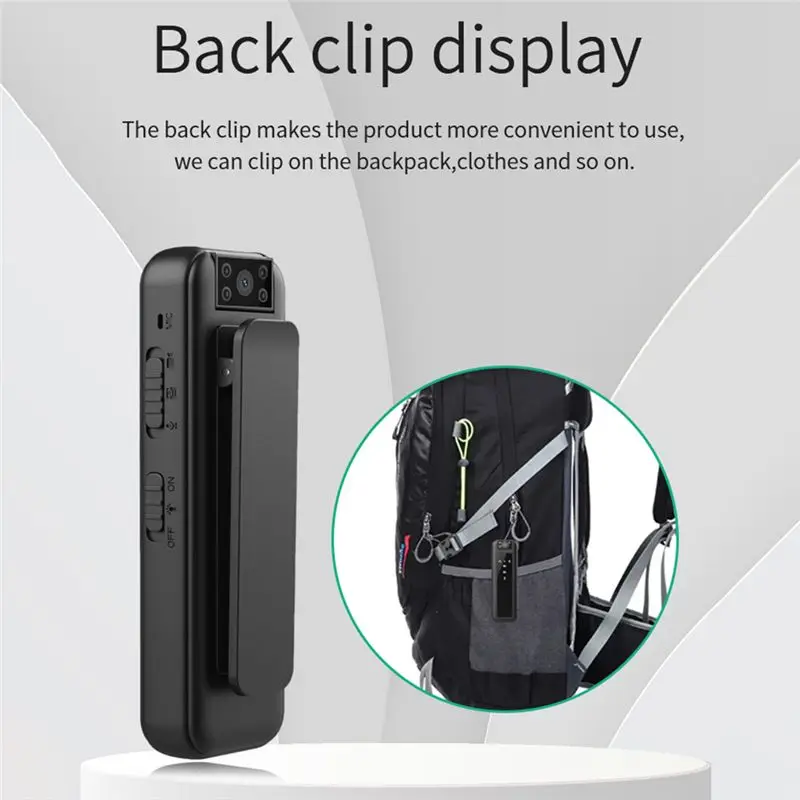 AY14 -HD1080P Infrared Night Vision Mini Recorder Camera Wearable Camera Car DVR Home Pet Camera Outdoor Body Camera view 2