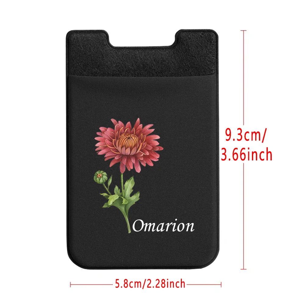Personalized Customized Mobile Phone Bag Accessories Super Glue Seamless Mobile Phone Back Slot Business Card Holder Wallet Box