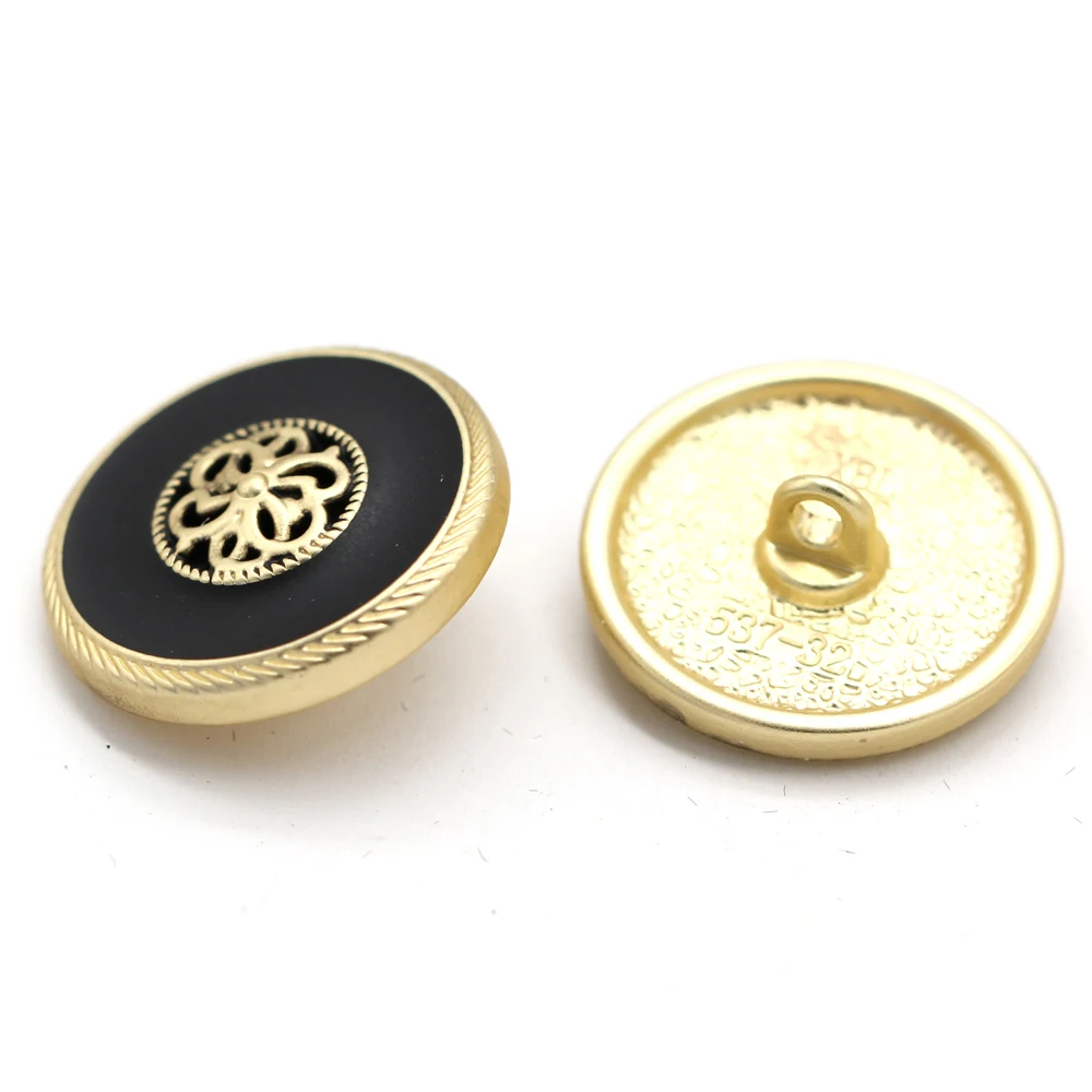 HENGC 18/20/23mm Vintage Gold Metal Buttons For Clothes Retro Jacket Coat Handmade Decorations DIY Crafts Sewing Accessories