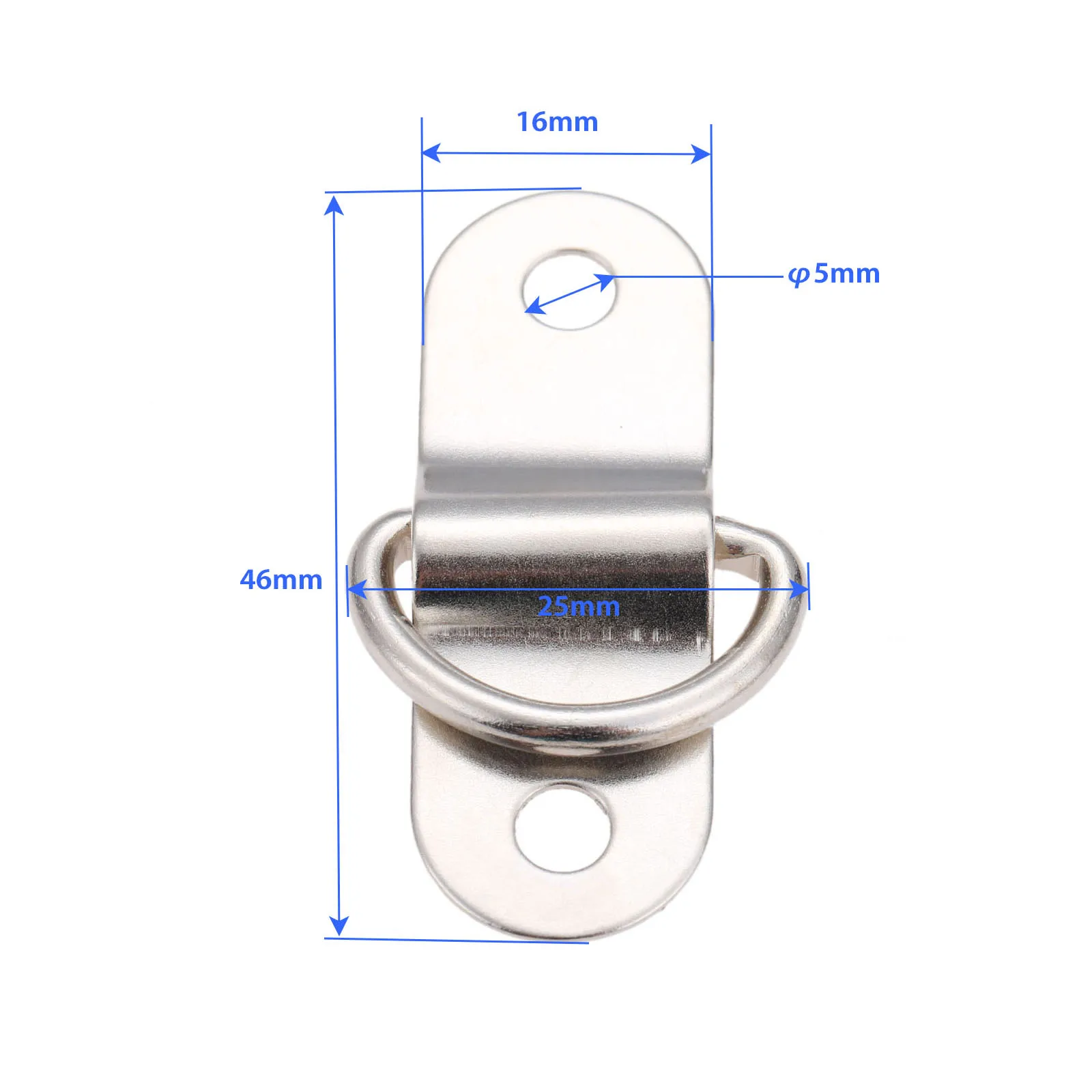 10Pcs rimorchi per barche Cargo D Ring Buckles D Ring Staple Cleat Tie Down rimorchi ad anello per camion corde per barche gancio per Clip di