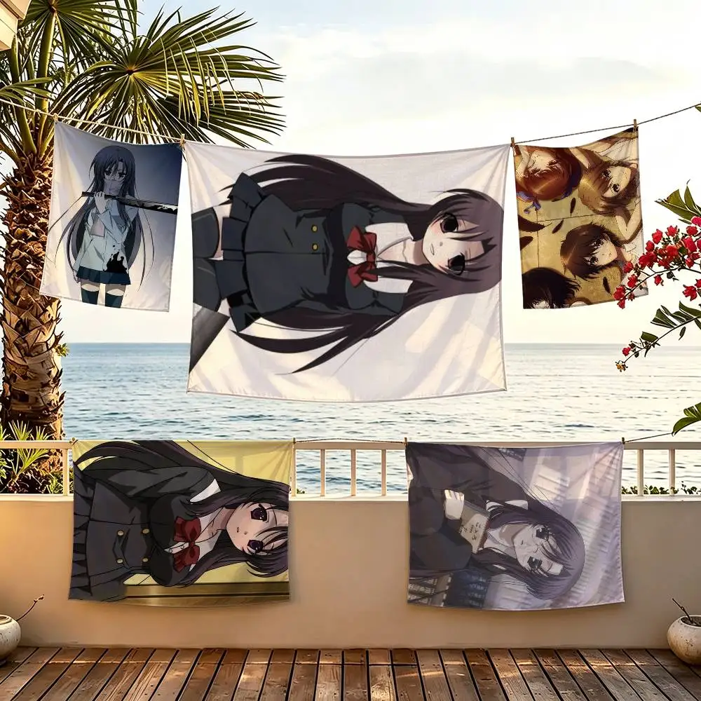 D-Dark Romance S-School Girl Katsura Kotonoha flag For Camping Party Picnic Studio Background Wall Interior Decoration Banner