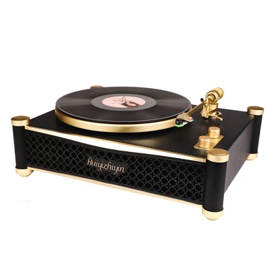 Nieuwe Grammofoonplaat Geavanceerde Audio Professionele Hifi Retro Fonograaf Geïntegreerde Vinyl Fonograaf Metaal Zingende Arm