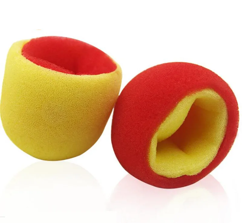 ลูกบอลฟองน้ำเปลี่ยนสี 2 ชิ้น สำหรับมายากล ลูกบอลฟองน้ำนุ่มพิเศษ แปลงร่างเป็นสี่เหลี่ยมจัตุรัส สำหรับมายากลระยะใกล้ อุปกรณ์ประกอบการแสดงมายากล