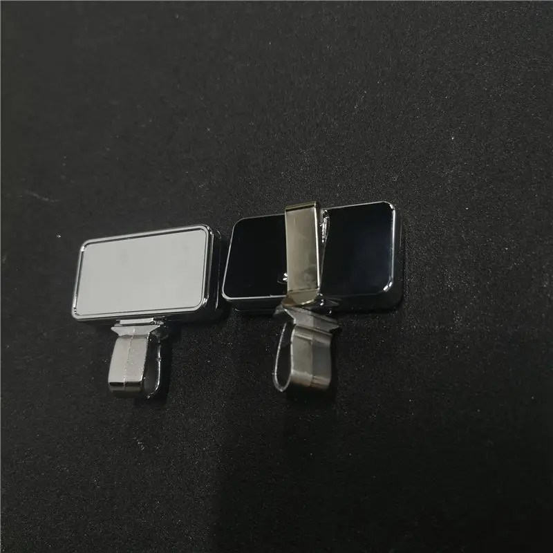 

sublimation blank rectangle plastics badge reel hot transfer printing consumables 25pcs/lot