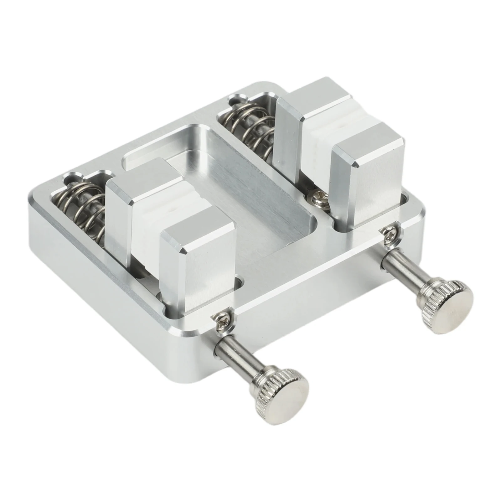 

Professional Welding Table Clamp Adjustable Double Clamp for Wire Fixture with Heat Resistant Aluminum Alloy for DIY and Repair