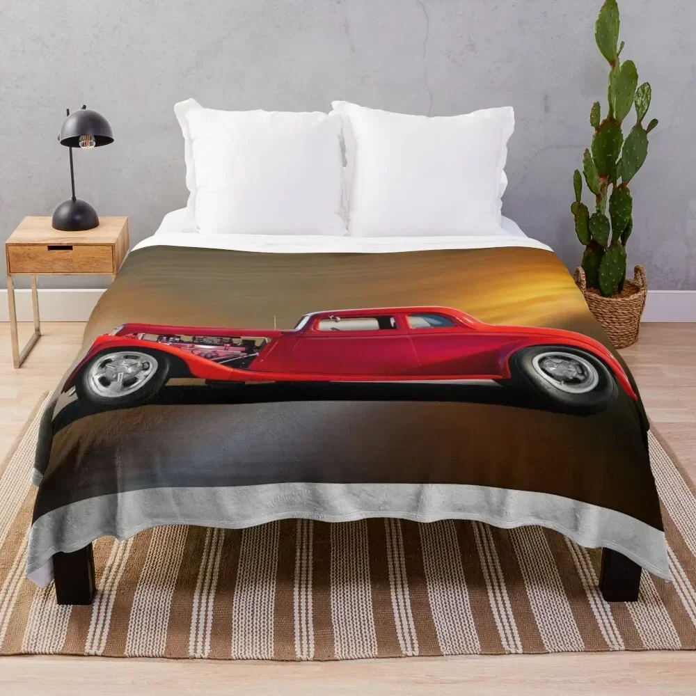 1933 Willys Model 77 Coupe Throw Blanket Sleeping Bag Picnic Shaggy christmas decoration Blankets