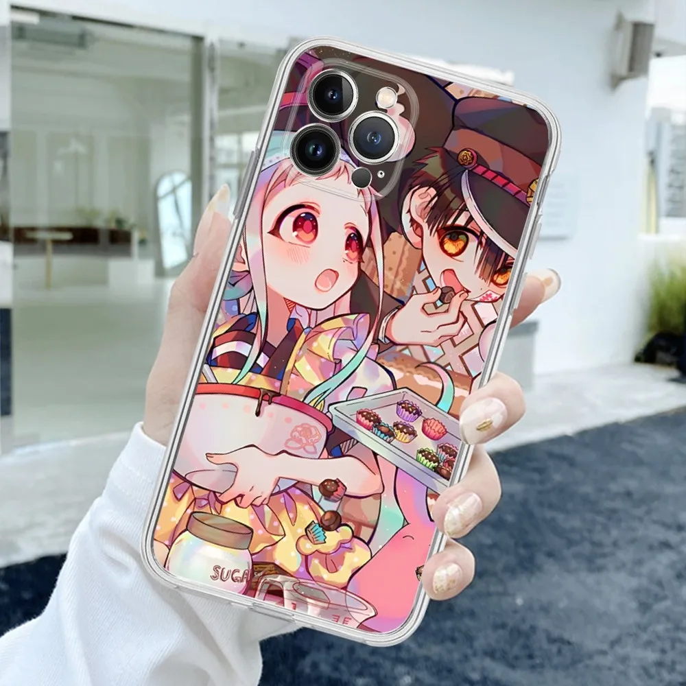 T-Toilet-bounds H-Hanako-kun Phone Case For iPhone 15 14 13 12 Mini 11 Pro XS Max X XR SE 6 7 8 Plus Soft Silicone Cover