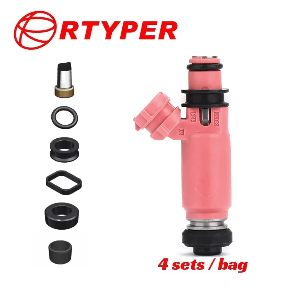 

4Sets 16611-AA370 Fuel Injector Repair Kits Suitable for Subaru Legacy Impreza 195500-3910 565cc
