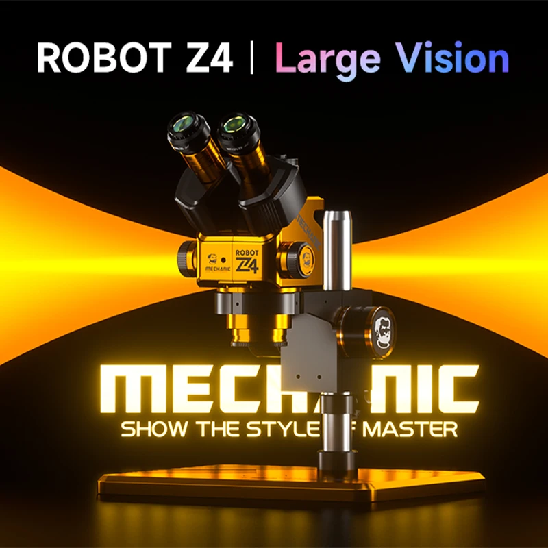 Mechanic ROBOT Z4 6.5-60X Magnification Stereo Trinocular
