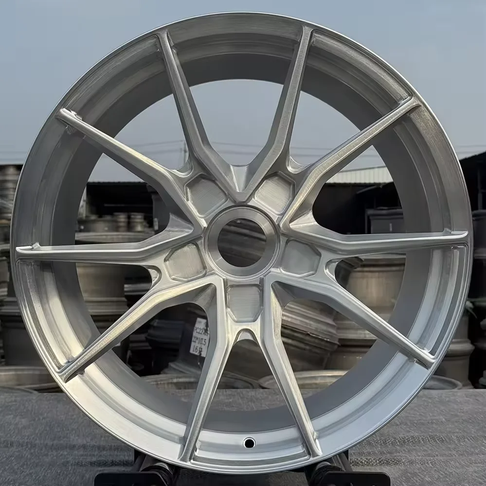 18 19 20 21 22 23 24 Inch Forged Passenger Car Wheels Custom 5x120 5x114.3 Brushed 6061-T6 Alloy Car Wheel Rims for Racing Car