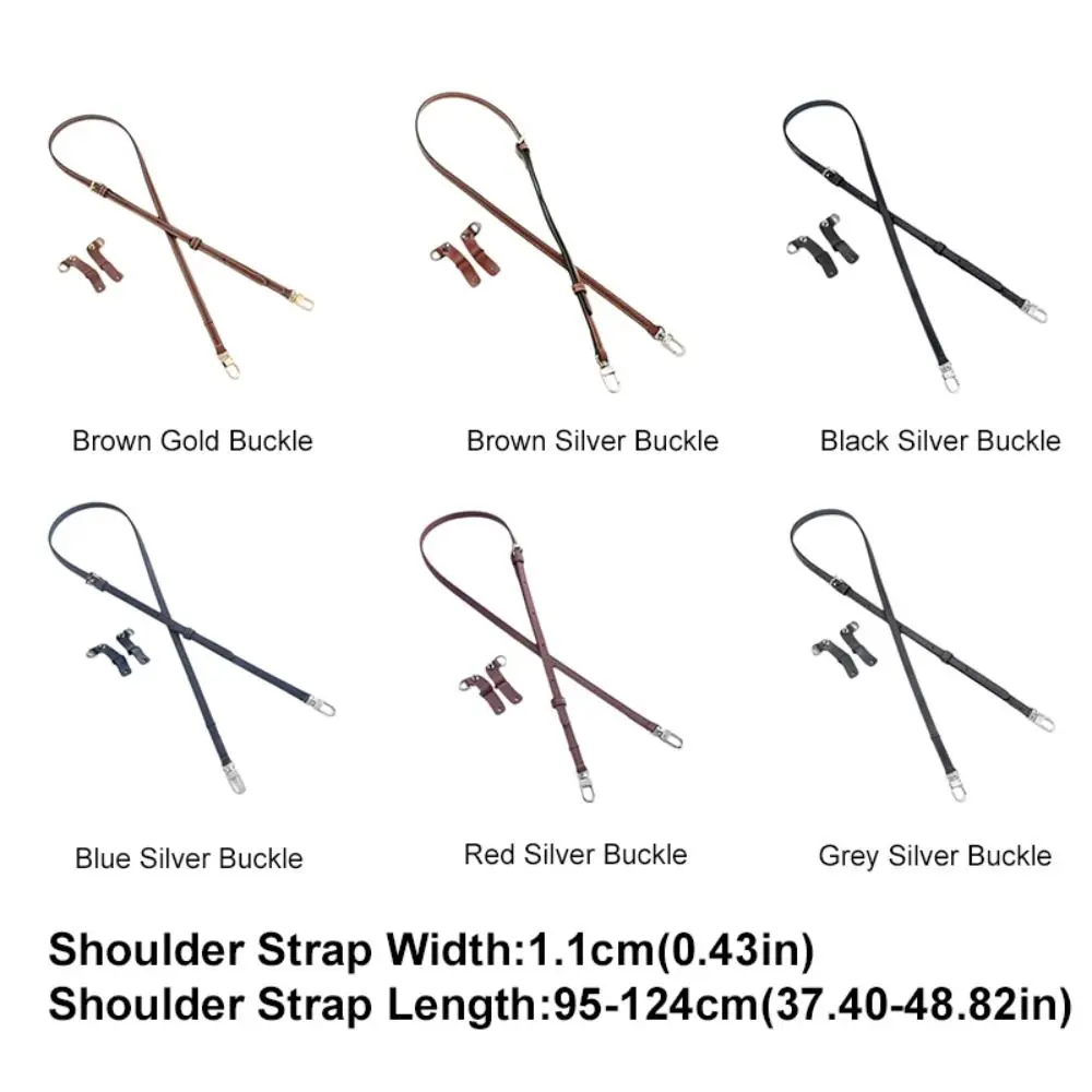 حقيبة جلدية أصلية بديلة بحزام كتف مقاوم للاهتراء، حزام حقيبة كروس مصنوع يدويًا قابل للتعديل بدون حزام حقيبة يد