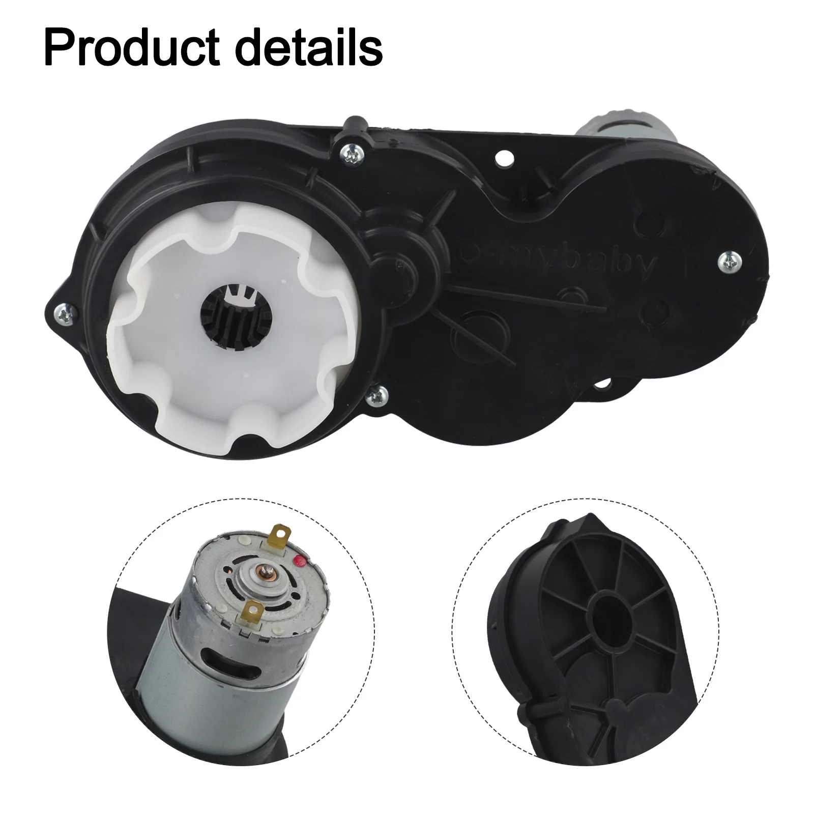 12V RS570 15000RPM ​ ​ 어린이 전동 장난감 자동차 메탈 기어 모터 기어박스 어린이 탑승 장난감용