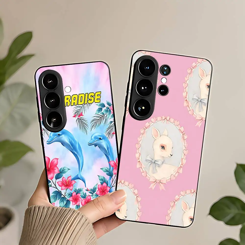 Dolphins And Sheep Silicon Phone Case For Samsung Galaxy S21 S22 S23 S24ULTRA S25ULTRA FE Ultra Plus5G A52S S26 Soft TPU Cover