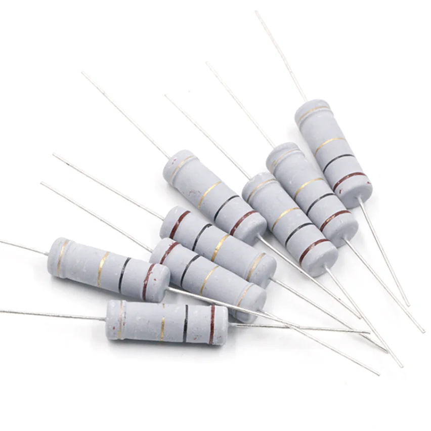 Resistor Film oksida logam 3watt 10K 12K 15K 18K 20K 22K 24K 27K 30K 33K 36K 39K 43K 47K 51K 56K 62K 68K 75K 82K 91K R E Ohm