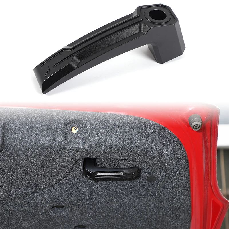 

For 2007+ Fiat 500 aluminum alloy rear tailgate switch inner handle car trunk door handle modification accessories auto parts