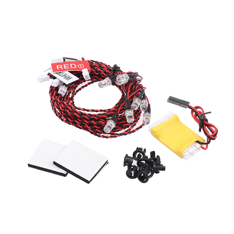 1Set Flash RC LED Light Kit 8 LED Lighting System For RC Helicopter Airplane