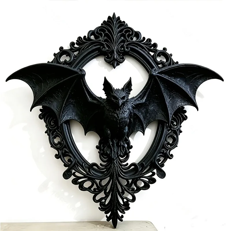 Cross-Border Gothic Dark Style Bat Wing Decorative Frame For Dark Retro-Style Home Wall Decoration Scenario